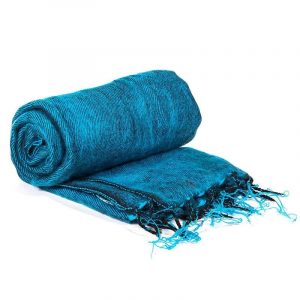 Meditatie omslagdoek aqua blauw