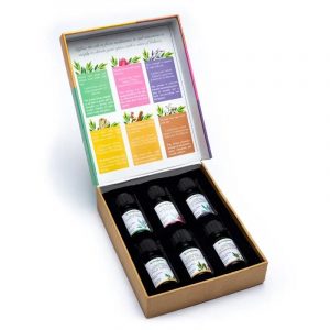 Witte salie essentiële oliemix set van 6 Aromafume