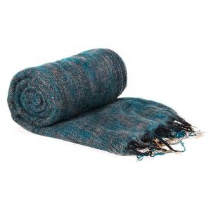 Meditatie omslagdoek petrol